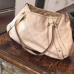 Guccissima Abbey Hobo Cream- Great Condition!